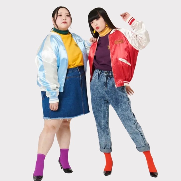 PUNYUS | Japanese Souvenir Bomber Jacket | Satin | Red | Embroidered | Small - Picture 6 of 15